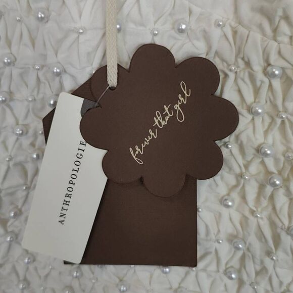 Forever That Girl Top Womens Extra Small Pearl Embellished Ruched Tank White - Picture 6 of 9